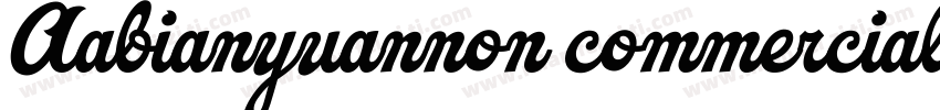 Aabianyuannon commercialuse字体转换